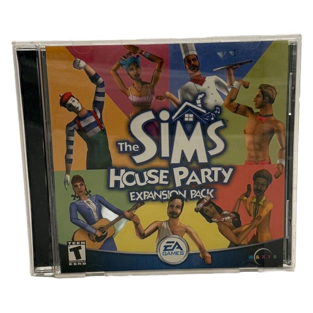 The Sims House Party Expansion Pack (PC, 2002) - Preowned, Original Case